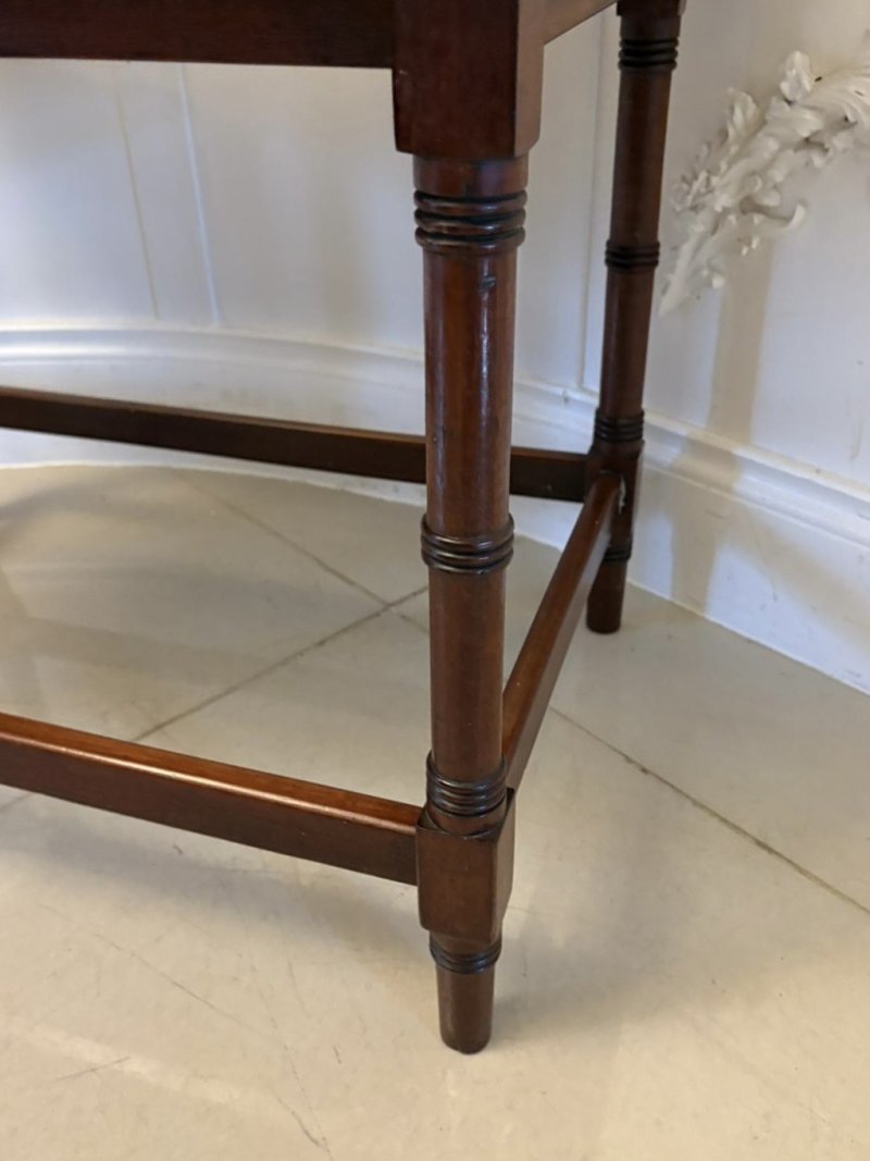 Antique George III Quality Mahogany Tray Top Lamp Table - Image 7